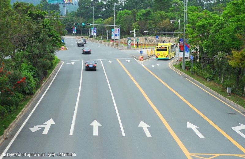 直行车道图片素材