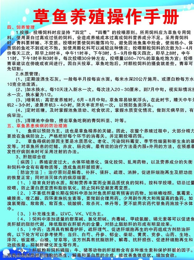 鱼病防治图片素材
