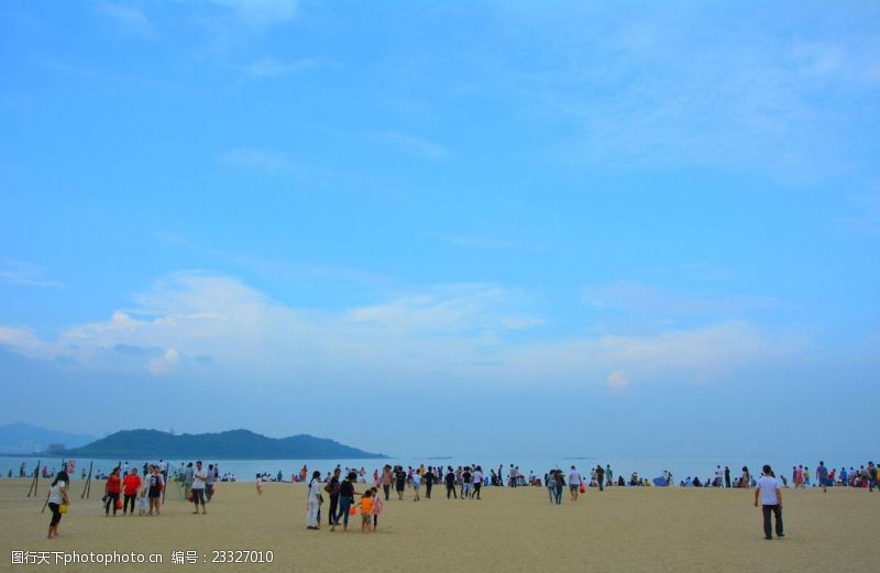 滨水景观飞尔珠海海滩蓝天