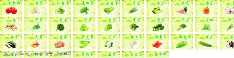 绿色蔬菜展架素材蔬菜