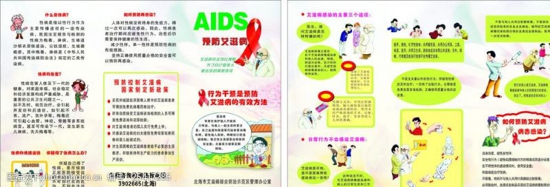 性病折页预防性艾滋病