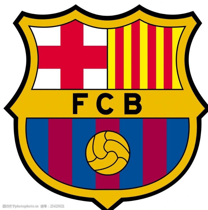 班徽巴塞罗那足球俱乐部徽标