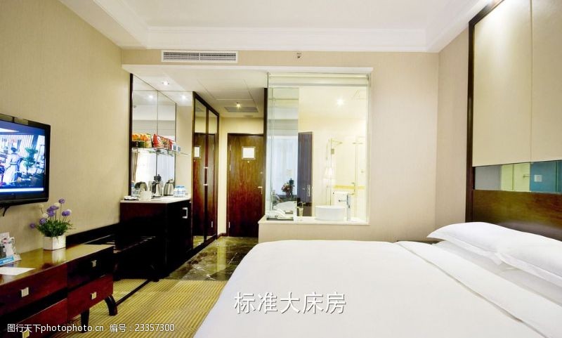 宾馆酒店标准间标准大床房