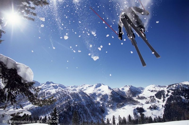 高山雪橇运动高山滑雪图片