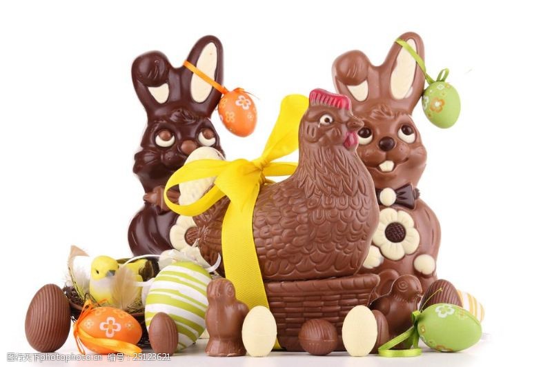 复活节巧克力美食图片