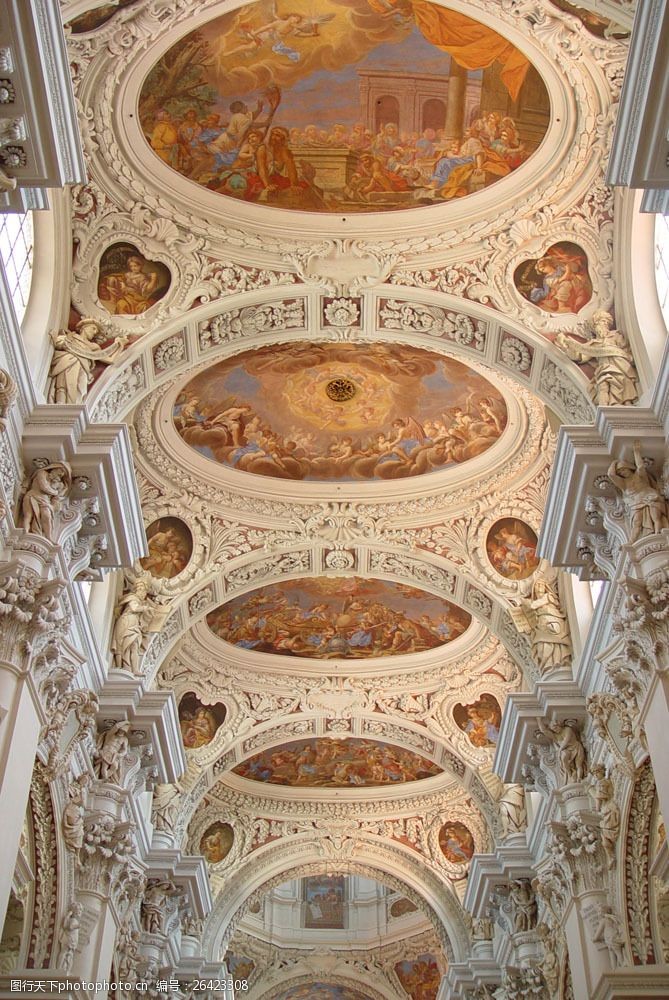 油画教堂教堂装饰油画图片