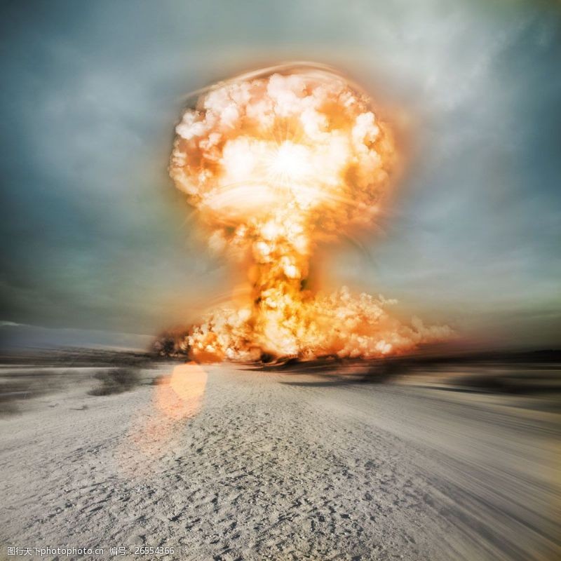 核爆炸沙漠原子弹爆炸蘑菇云图片