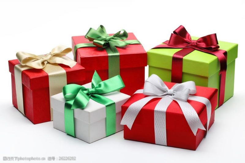 彩色的礼盒彩色的圣诞节礼物盒图片