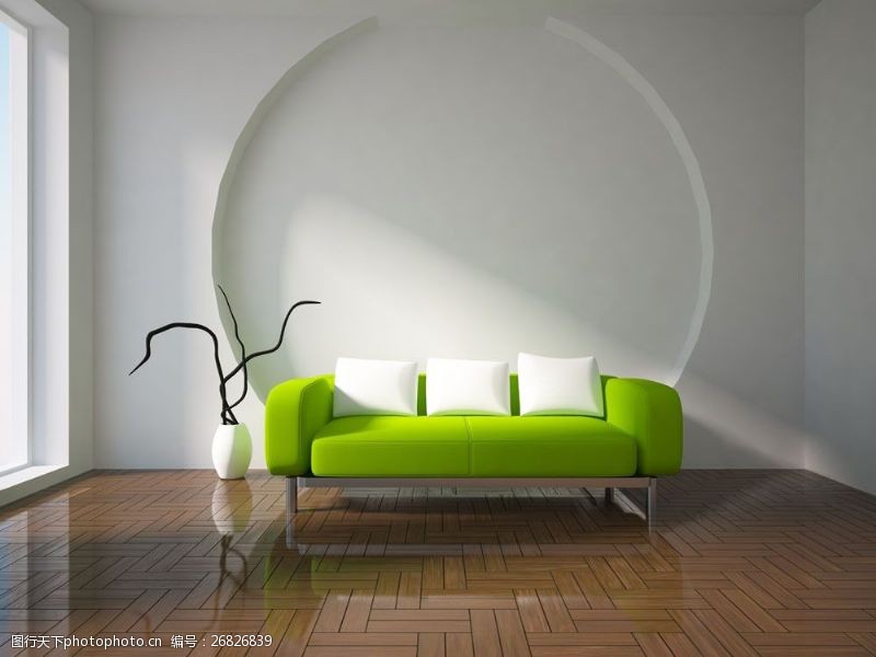 室内装潢设计简约客厅沙发图片