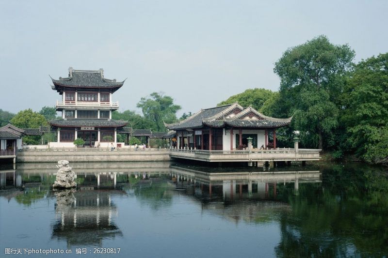 古代建筑素材中国风建筑群图片