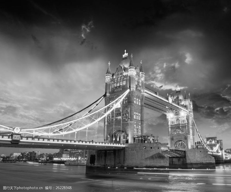 伦敦旅游景点伦敦塔桥摄影图片