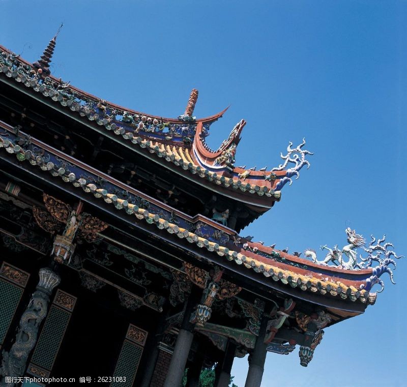 古代建筑素材中国风建筑摄影图片