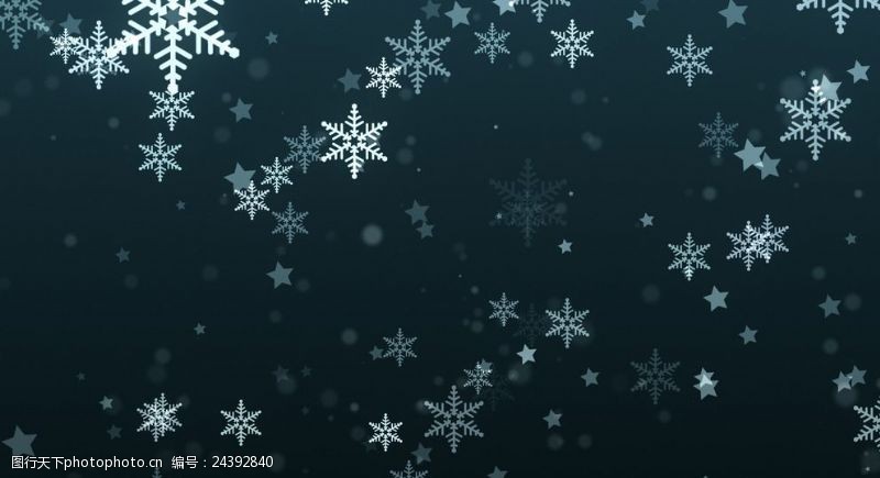 七彩led粒子雪景特效背景素材