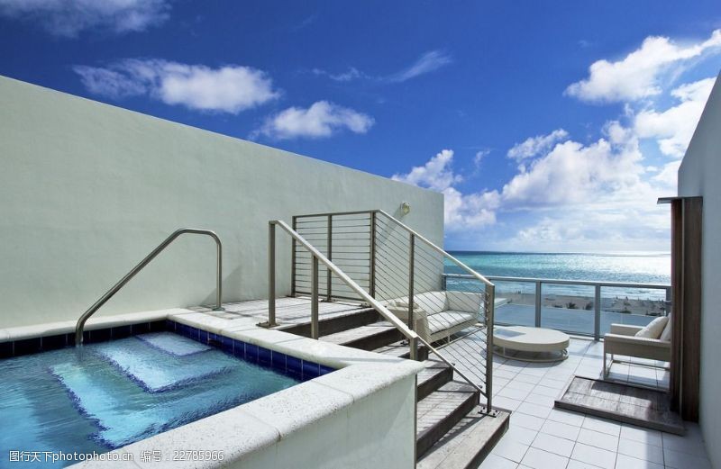 私人泳池迈阿密南海滩W酒店