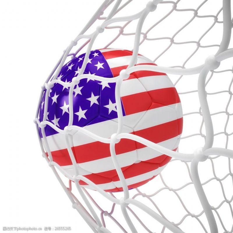 体育赛事美国国旗足球图片