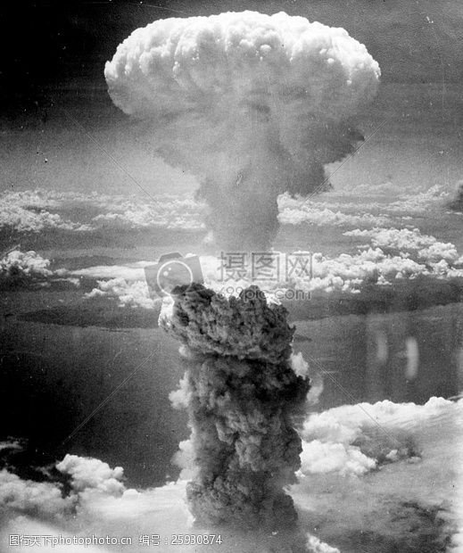 核爆炸爆炸升起蘑菇云
