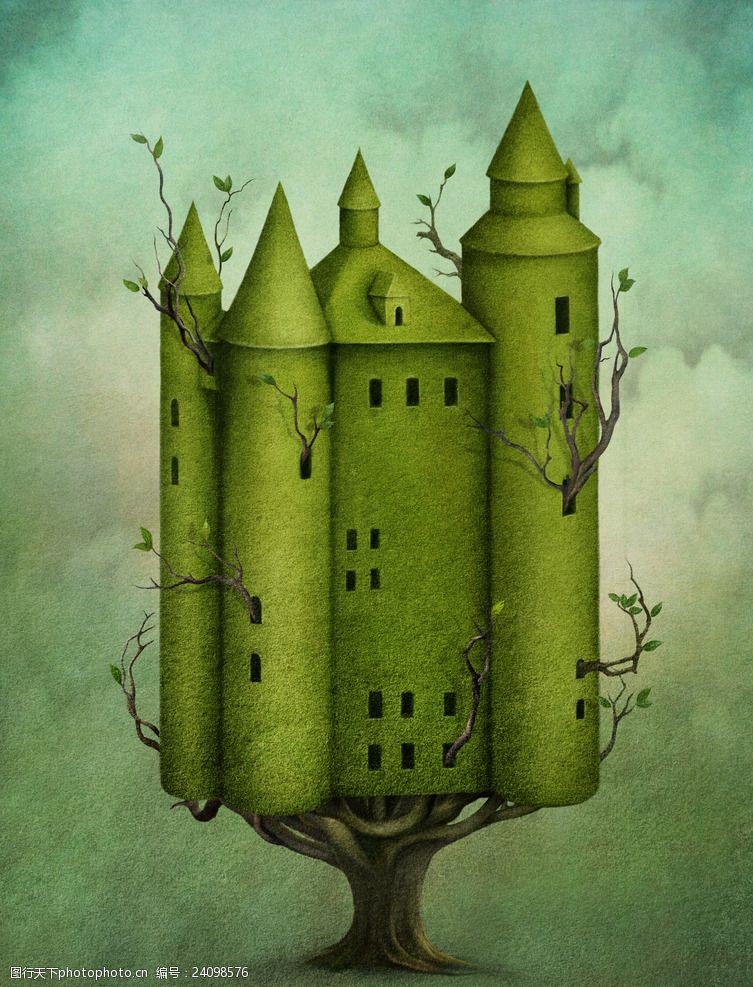 树杈超现实主义梦幻城堡