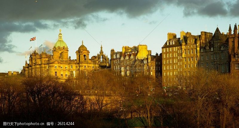 苏格兰迷人的爱丁堡