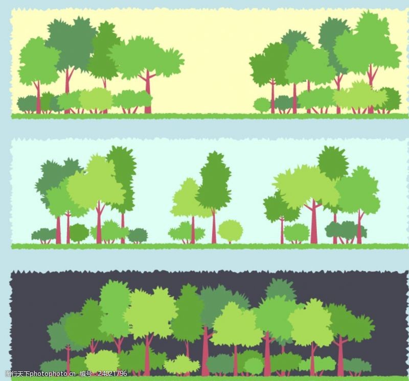 节能环保绿色树木