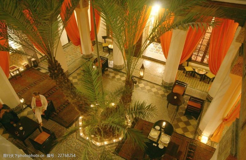 庭院餐厅摩洛哥悦椿楼阁