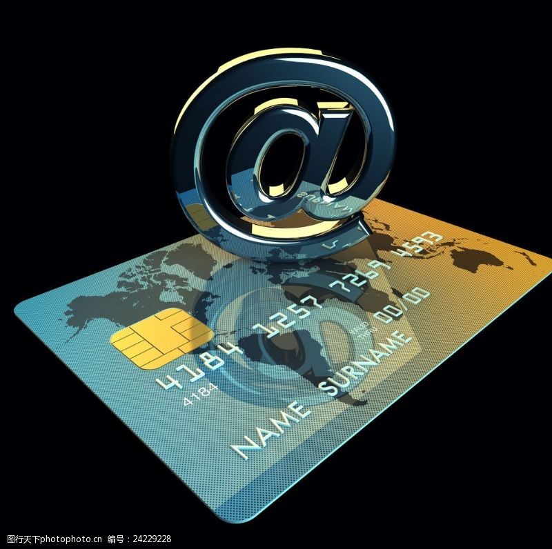 防护与保护网络科技与银行卡高清