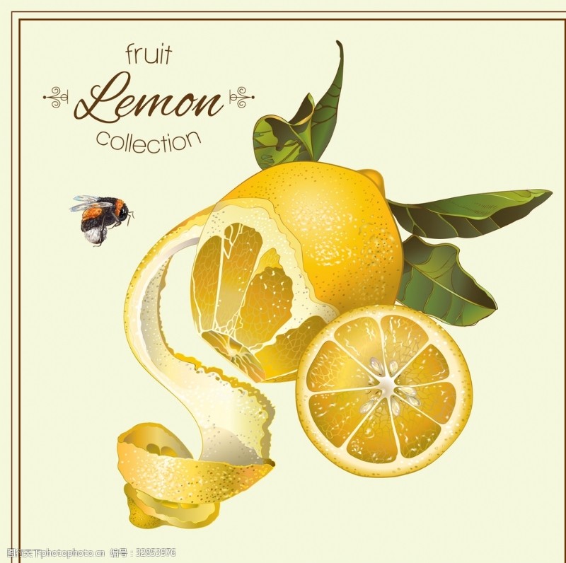 3d作品柠檬蜜蜂