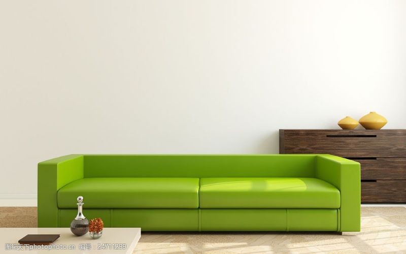 绿色茶时尚绿色沙发图片