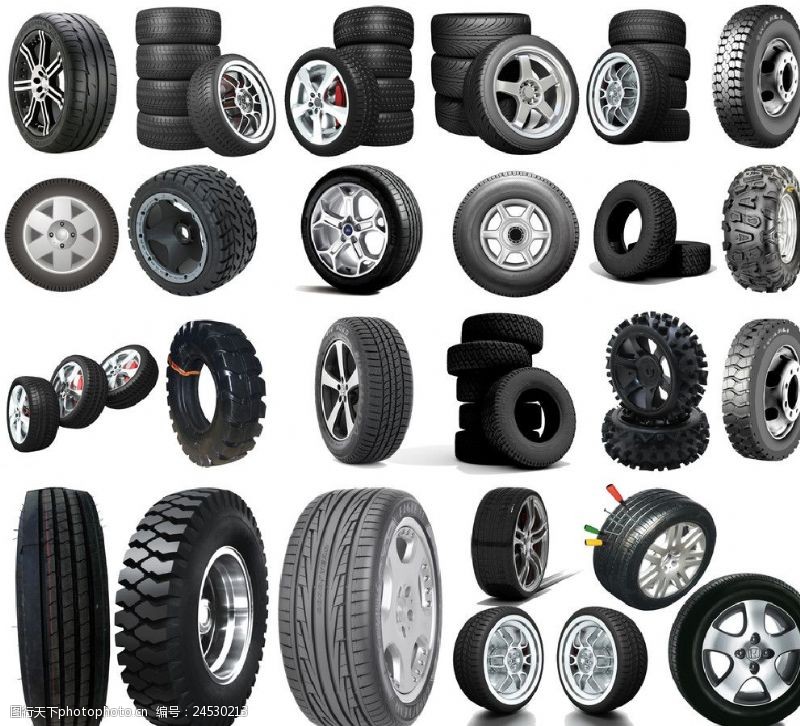 汽车轮毂轮胎PSD