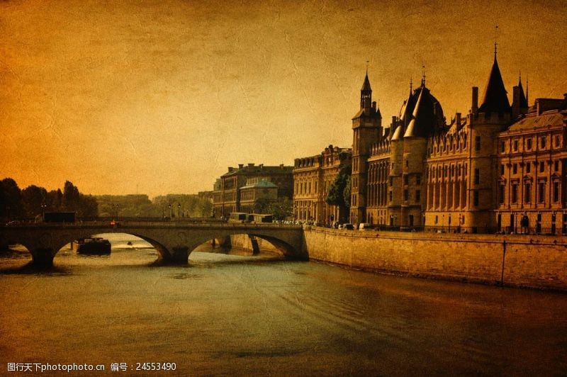 美国城市巴黎桥梁建筑风景图片
