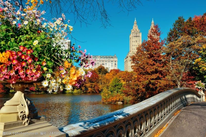 美丽家园美丽秋天城市公园风景图片