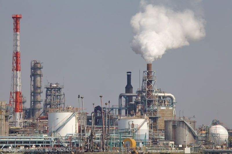 炼油厂空气污染图片