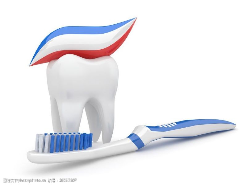 卫生与保健彩色牙膏与牙刷图片