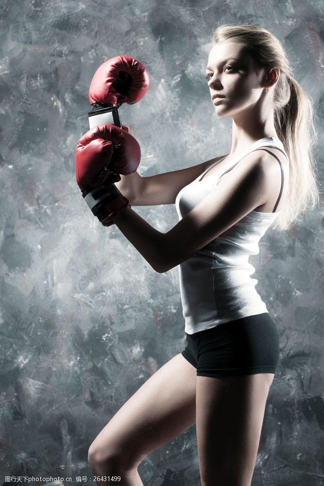 拳击美女性感美女拳击手图片
