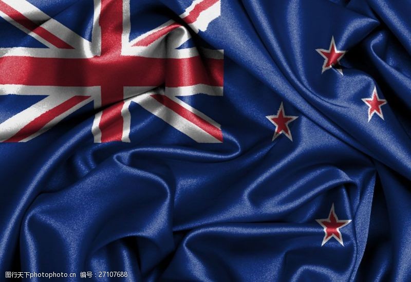 澳大利亚国旗澳大利亚绸缎国旗图片