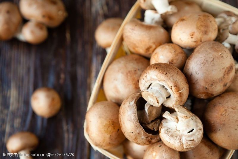 世界美食篮子里的香菇图片