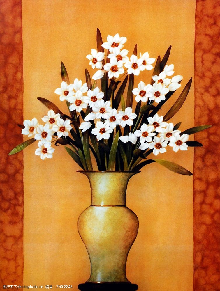 花卉名片油画花卉图片