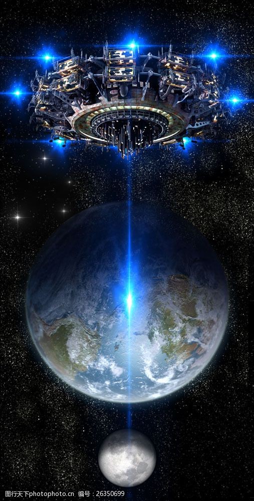 太空船地球与宇宙飞船图片