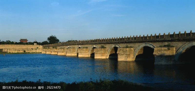 古代建筑素材古代石桥摄影图片