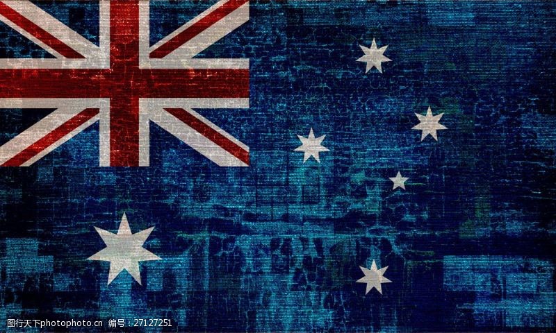 怀旧澳大利亚国旗图片