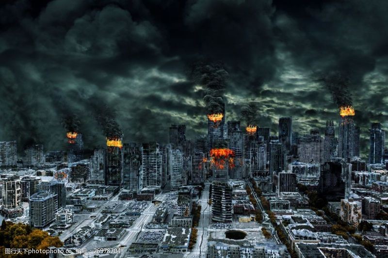 核爆炸城市世界末日图片