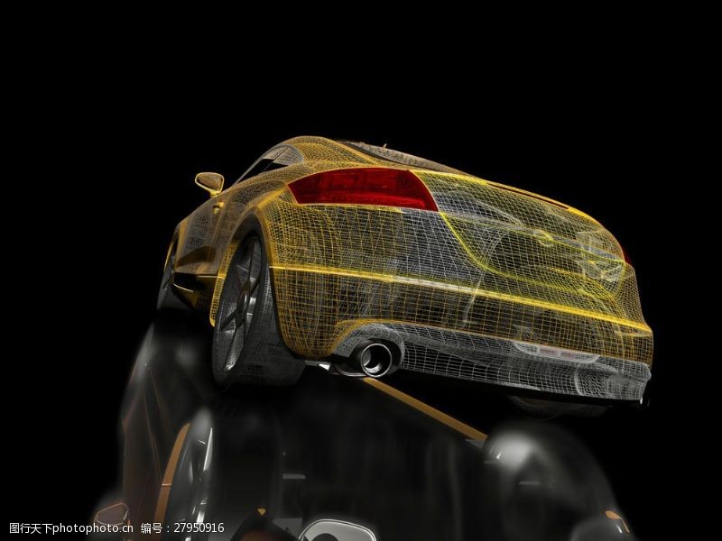 透视效果图豪华3D汽车效果图图片