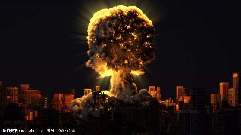核爆炸城市建筑星球爆炸图片