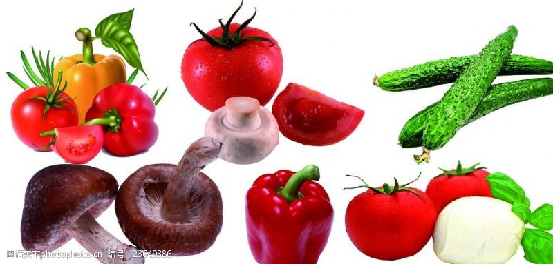 番茄片蔬菜素材