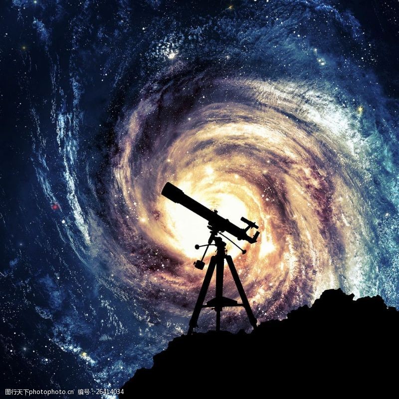 星光家居望远镜与银河系图片