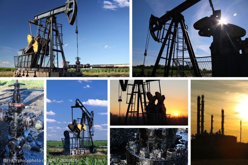 石油勘测机油田风景摄影图片
