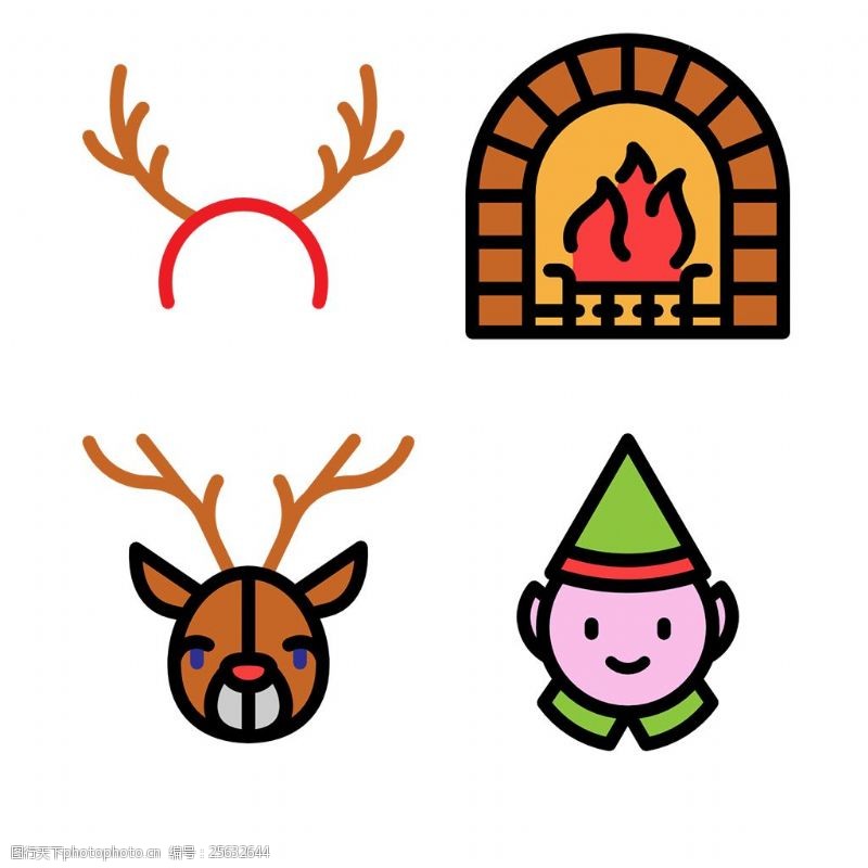 圆润圣诞可爱创意icon图标