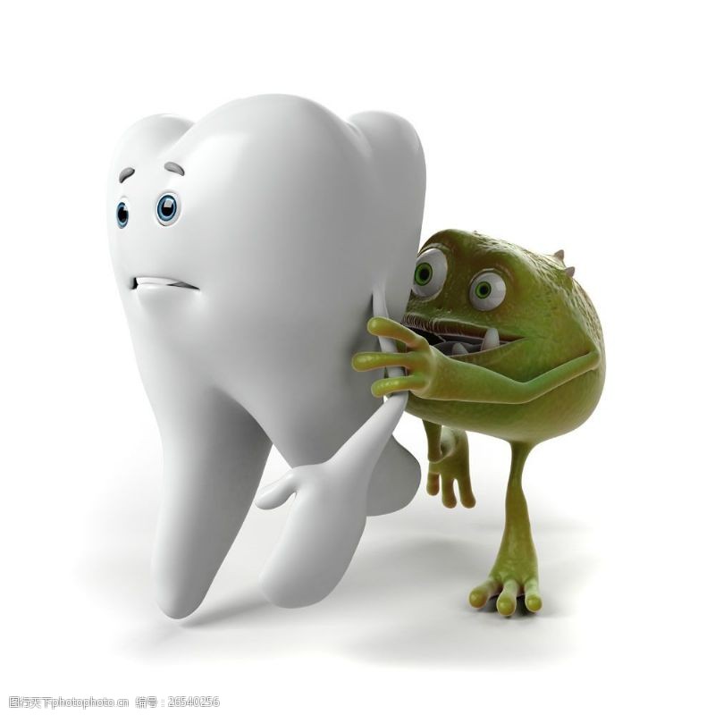 卫生与保健躲在牙齿身后的细菌图片