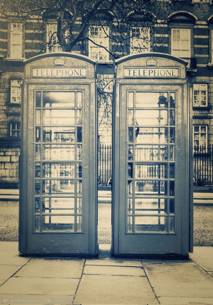 伦敦旅游景点伦敦电话亭图片