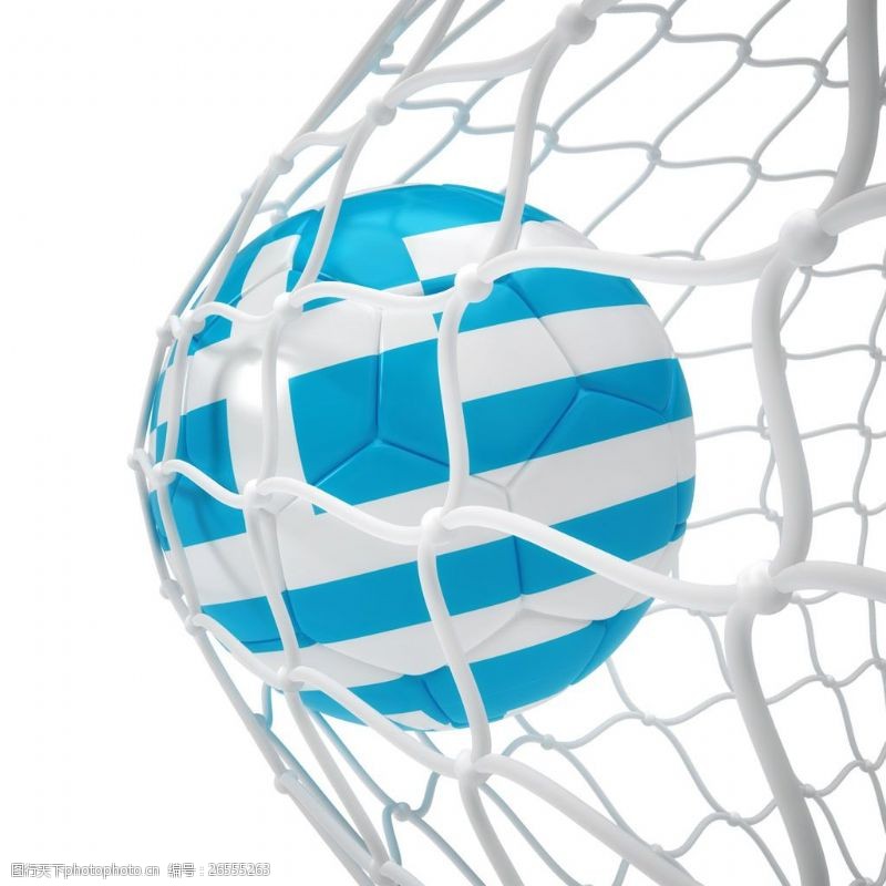 体育赛事希腊国旗足球图片