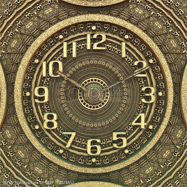 古老的钟古典风格的时钟